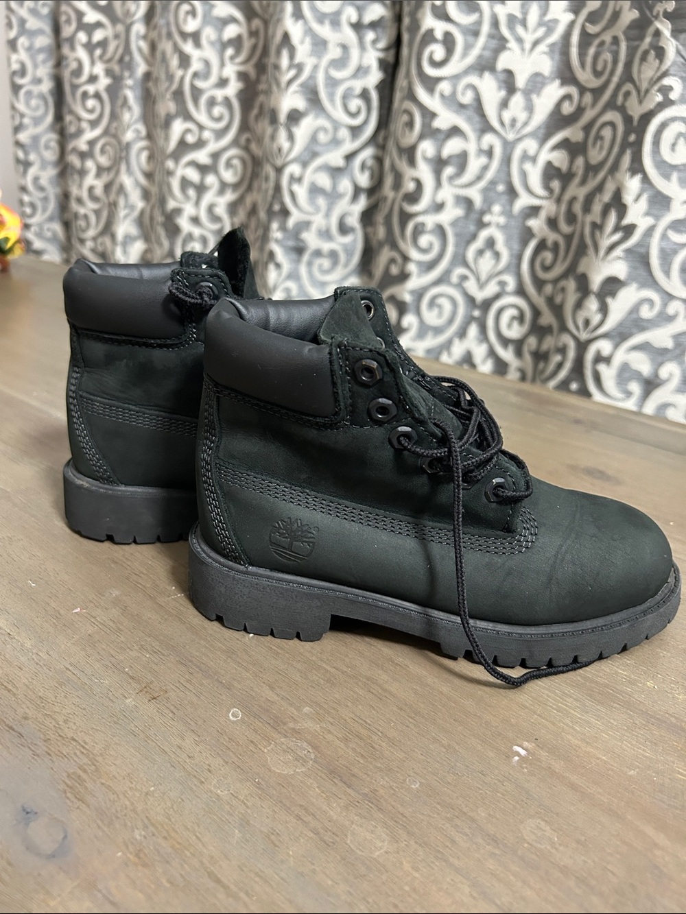 Timberland Kids Black Lace-Up Ankle Boots